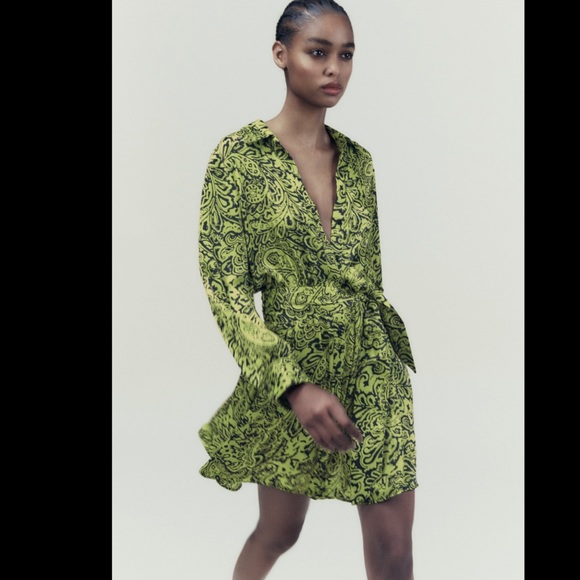 Zara printed mini dress - Picture 8 of 8